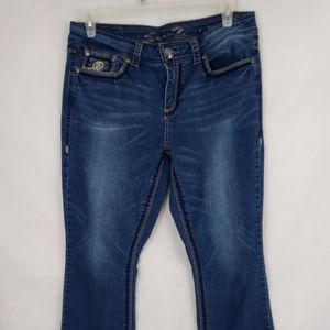 7 seven Distressed Bootcut Jeans